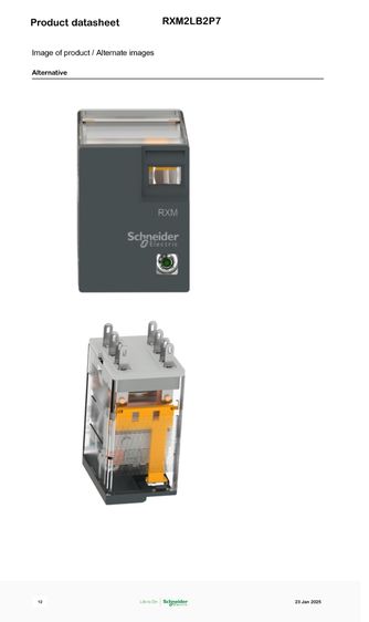 Miniature RXM2LB2P7  + Relay XZE1M2C Simple Socket  รูปที่ 11