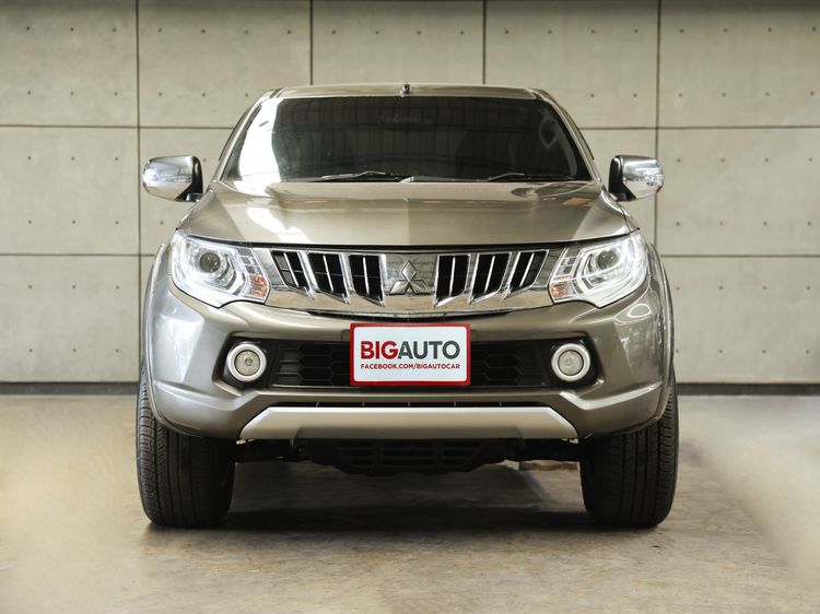 Mitsubishi Triton 2015 2.4 GLS Plus Pickup ดีเซล ไม่ติดแก๊ส เกียร์อัตโนมัติ เขียว รูปที่ 4