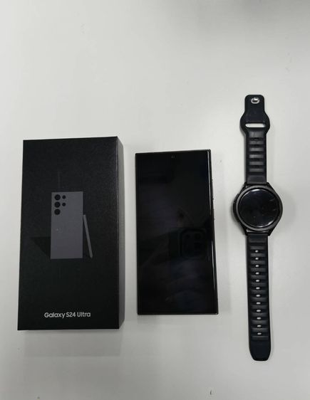 Samsung Galaxy S24 Ultra + Samsung Watch Classic 6 สภาพดีมากๆ สี Titanium Black