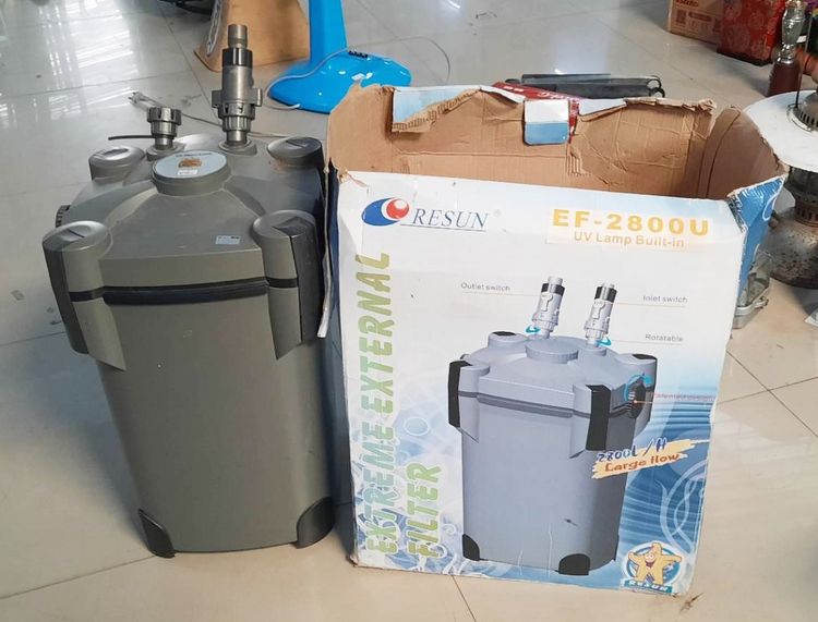 เครื่องกรองน้ำตู้ปลาภายนอก RESUN 