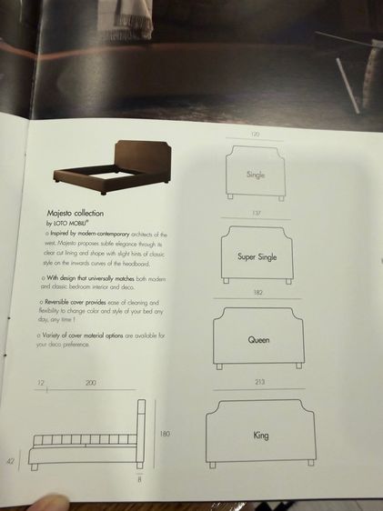 เตียงพร้อมฟูกยี่ห้อ LOTUS ไซส์ควีน (5 ฟุต) รูปที่ 7