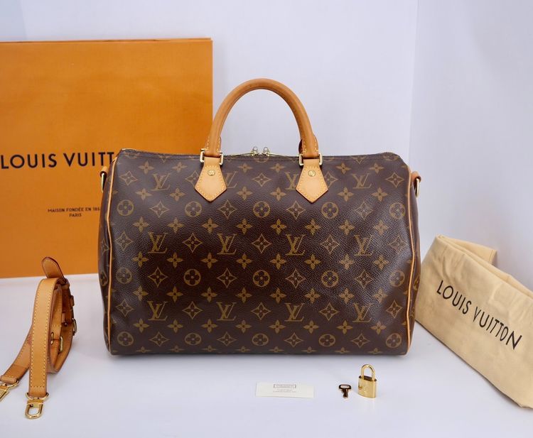 Louis Vuitton Speedy Bandoulière 35 Monogram DC14 รุ่นหูนูน รูปที่ 3