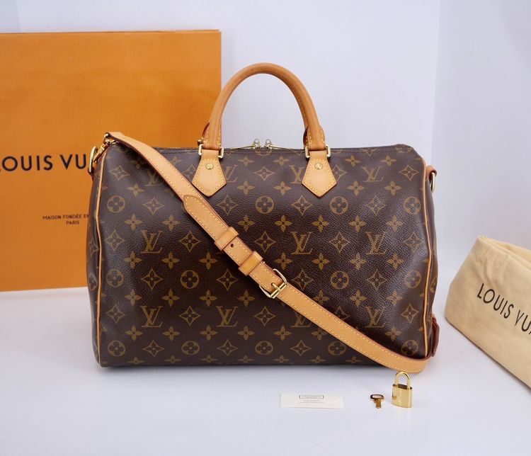 Louis Vuitton Speedy Bandoulière 35 Monogram DC14 รุ่นหูนูน
