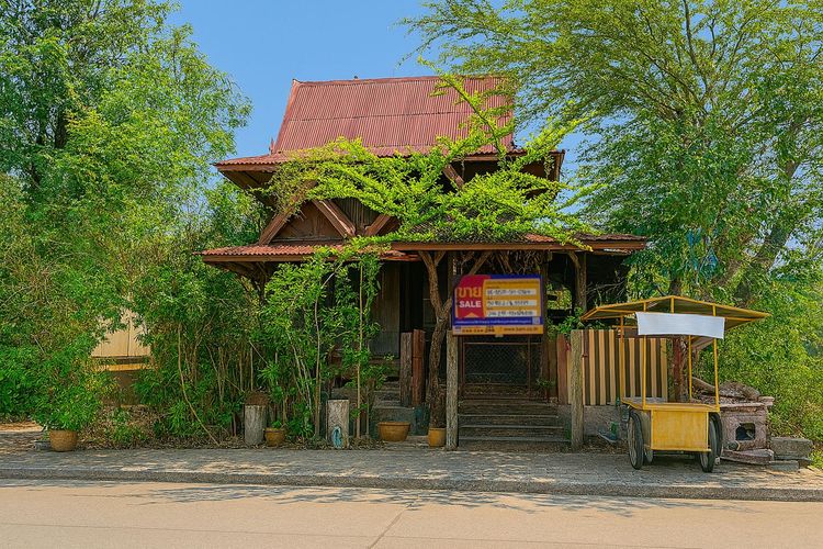 💟 บ้านครึ่งตึกครึ่งไม้2ชั้นนครราชสีมา 💟