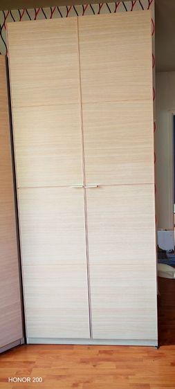 ขายตู้เสื้อผ้า SB furniture มือสองสไตร์มินิมอลสีlight oak วัสดุไม้ปาร์ติเกิล เคลือบผิว สภาพสวย  รับของที่เขตสายไหม รูปที่ 5