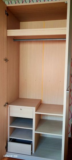 ขายตู้เสื้อผ้า SB furniture มือสองสไตร์มินิมอลสีlight oak วัสดุไม้ปาร์ติเกิล เคลือบผิว สภาพสวย  รับของที่เขตสายไหม รูปที่ 7
