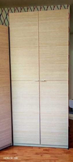 ขายตู้เสื้อผ้า SB furniture มือสองสไตร์มินิมอลสีlight oak วัสดุไม้ปาร์ติเกิล เคลือบผิว สภาพสวย  รับของที่เขตสายไหม รูปที่ 3