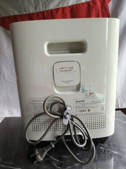 Oxygen concentrator เครื่องผลิตออกซิเจนและพ่นยายี่ห้อ yuwell รุ่น 
9f-3bw รูปที่ 2