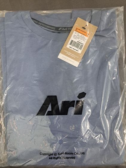 ฟ้า แขนสั้น อื่นๆ เสื้อยืด ARI EASY LIFESTYLE TEE - Blue Grey (AAP2662-44) ใหม่ในห่อ ป้ายห้อย ไซส์ M
