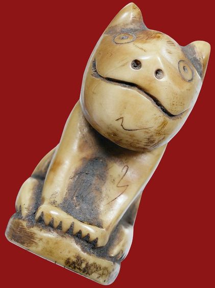 (ปรับลดราคาลง)ให้เช่า สุดยอดเครื่องราง ของขลัง เสือหน้าแมว หลวงพ่อปาน วัดคลองด่าน  จารเต็มครบสูตร สวย รูปที่ 6