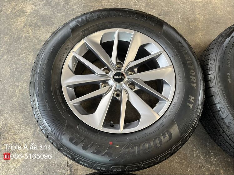 ✨ล้อแม็กป้ายแดง✨ISUZU MU-X ขอบ 18 สีเทา พร้อมยางใหม่ป้ายแดง 255-65-18 Goodyear💥ปี 25💥 รูปที่ 4