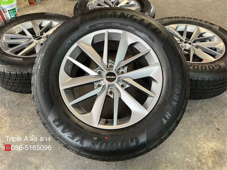 ✨ล้อแม็กป้ายแดง✨ISUZU MU-X ขอบ 18 สีเทา พร้อมยางใหม่ป้ายแดง 255-65-18 Goodyear💥ปี 25💥 รูปที่ 2