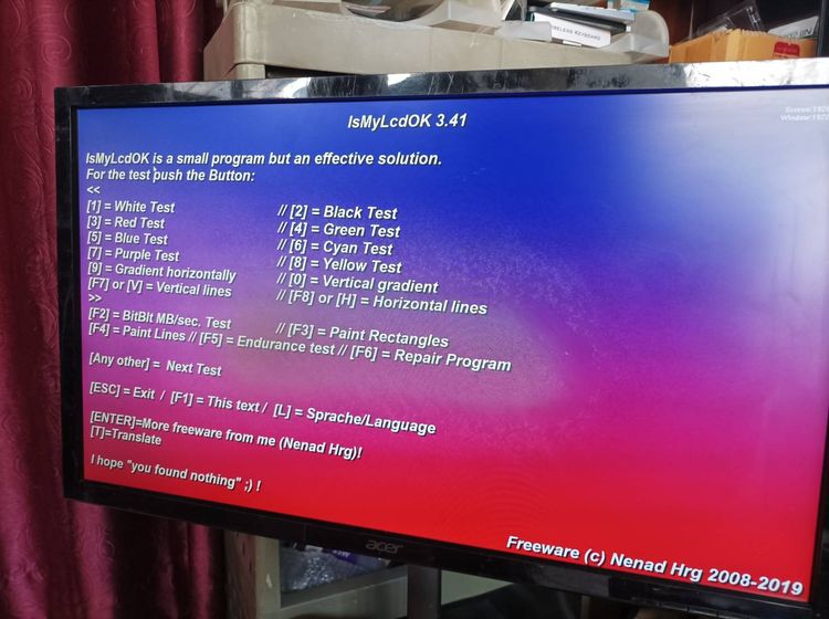 จอคอมก็ดีทีวีก็ได้ ACER 24 นิ้ว ขาตั้งปรับขึ้นลงได้ ตำหนิฟิมล์กลางจอเสื่อมแต่ใช้งานได้ปกติ ขายตามสภาพเพียง 590 บาท  รูปที่ 11