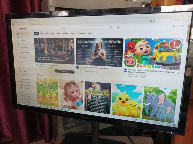 จอคอมก็ดีทีวีก็ได้ ACER 24 นิ้ว ขาตั้งปรับขึ้นลงได้ ตำหนิฟิมล์กลางจอเสื่อมแต่ใช้งานได้ปกติ ขายตามสภาพเพียง 590 บาท  รูปที่ 6