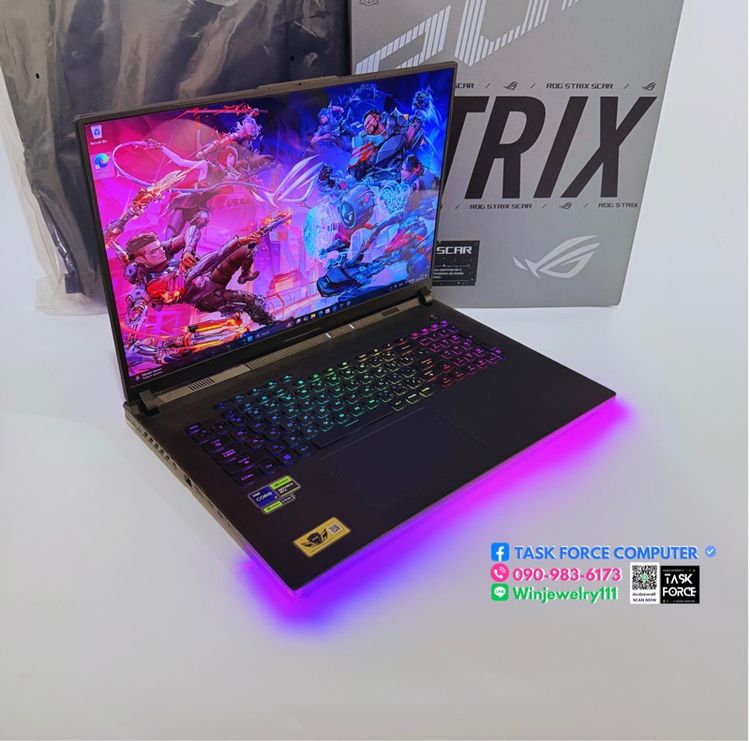 (RTX 4090) ASUS ROG STRIX SCAR 18 G834JYR-R6052W (OFF BLACK) รูปที่ 4