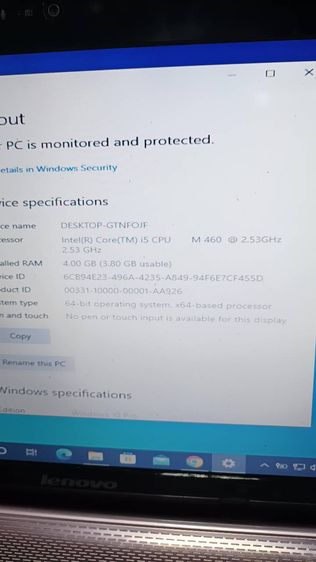 NOTEBOOK LENOVO z360 intel Core i5 cpu m460 2.53 Ghz ใช้งานได้ดี บอดี้สวยไม่แตกบิ่น ฝาบนติดสติกเกอร์สวยน่ารัก ขายเพียง 999 บาท  รูปที่ 3
