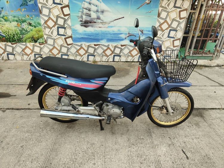 🛵ยังไงก็ขาย SUZUKI-LOVE ปี 40 เครื่องดี สีสวย สตาร์ทเท้า(งดต่อ) เล่มชุดโอนครบ+เปลี่ยนถ่ายน้ำมันเครื่องฟรี ส่งฟรี30 ก.ม รูปที่ 3