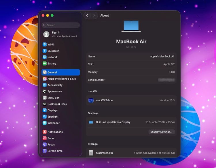 MacBook Air 13.6-inch M2 2022 Ram8GB SSD512GB Silver รูปที่ 12