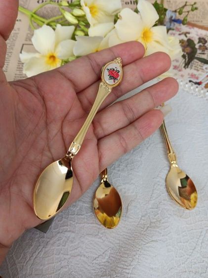 ชุดช้อนชากาแฟสไตล์วินเทจ จาก Japan (ชุด 3 ชิ้น) รูปที่ 5