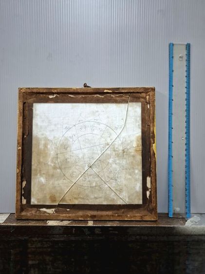 (ปิดแล้วครับ)หลวงพ่อกวย เขียนมือทั้งผืน ผ้ายันต์พร้อมกรอบเดิมๆกระจกเดิมๆ จารยันต์เต็มสูตร ขนาดใหญ่9นิ้ว เก่าแท้ดูง่ายครับ รูปที่ 2