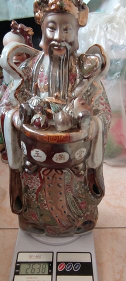 ฮก ลก ซิ่ว ขนาด16นิ้ว เซเรมิกเก่าเก็บกว่า30ปี สภาพสวยงาม ไม่เคยนำออกมาใช้ รูปที่ 7