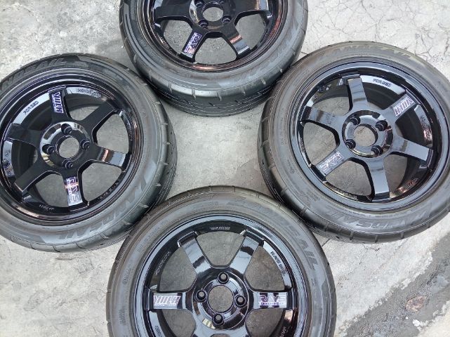 TE37 สีดำ ขอบ 15 กว้าง 7 พร้อมยาง 195 50 15 ปี 23 รูปที่ 4