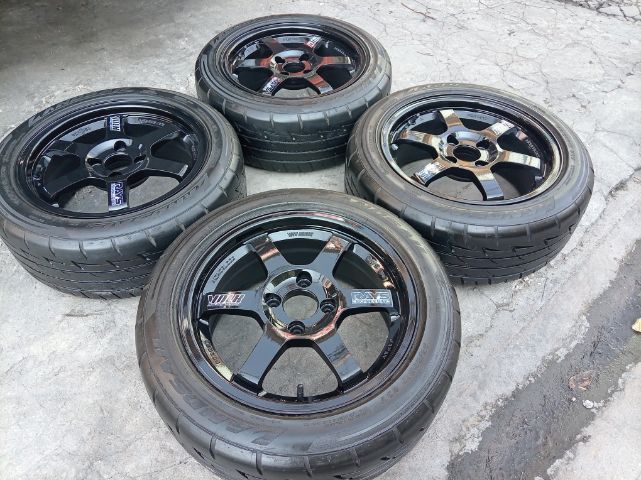 TE37 สีดำ ขอบ 15 กว้าง 7 พร้อมยาง 195 50 15 ปี 23 รูปที่ 3