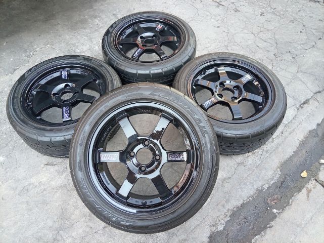 TE37 สีดำ ขอบ 15 กว้าง 7 พร้อมยาง 195 50 15 ปี 23 รูปที่ 5