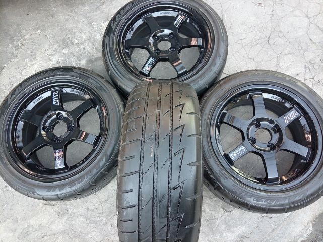 TE37 สีดำ ขอบ 15 กว้าง 7 พร้อมยาง 195 50 15 ปี 23 รูปที่ 2