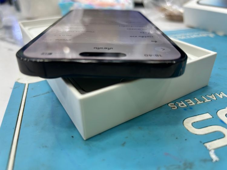 ขาย iPhone 14promax 128g battery 97 เปลี่ยนแท้ ศูนย์ ไม่มีตำหนิสีดำ มีกล่อง ราคา 19500 บาท ใช้งานปกติ นัดรับกทม  รูปที่ 3