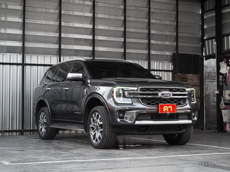 Ford Everest 2023 2.0 Bi-Turbo Titanium+ 4WD Utility-car ดีเซล ไม่ติดแก๊ส เกียร์อัตโนมัติ เทา รูปที่ 3