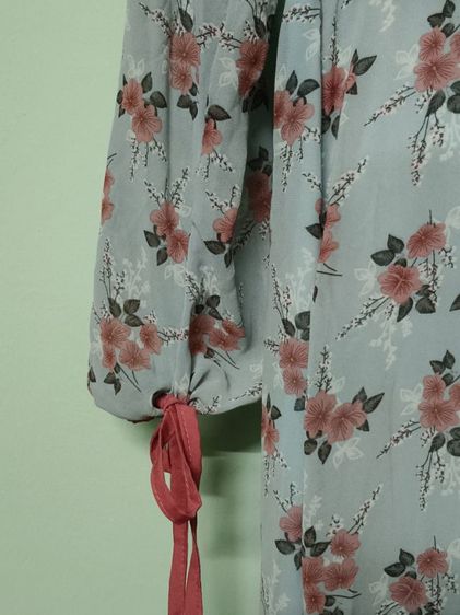 เดรสลายดอกไม้สีฟ้า รูปที่ 2