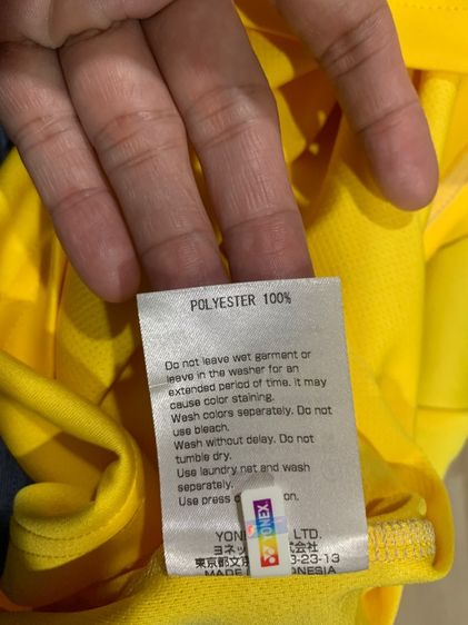 เสื้อ POLO YONEX (DRY FIT) สีเหลือง ใส่เล่นกี่ฬา ได้ทุกประเภท เทนนิส  แบตมินตัน  เนื้อผ้ากันร้อน กันแดด กันเหงื่อได้ดี    รูปที่ 7