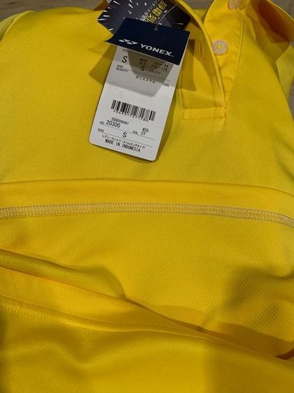 เสื้อ POLO YONEX (DRY FIT) สีเหลือง ใส่เล่นกี่ฬา ได้ทุกประเภท เทนนิส  แบตมินตัน  เนื้อผ้ากันร้อน กันแดด กันเหงื่อได้ดี    รูปที่ 9