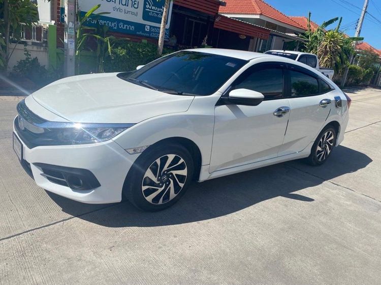 Honda Civic 2018 1.8 E i-VTEC เบนซิน ไม่ติดแก๊ส เกียร์อัตโนมัติ ขาว รูปที่ 2