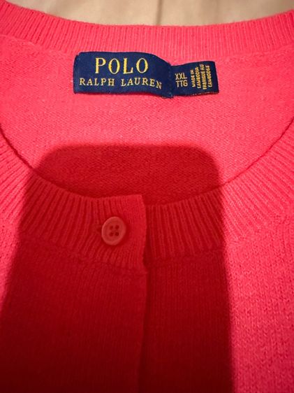 Polo Ralph Lauren คาร์ดิแกน สีชมพู สวยมากก Size XXL รูปที่ 3