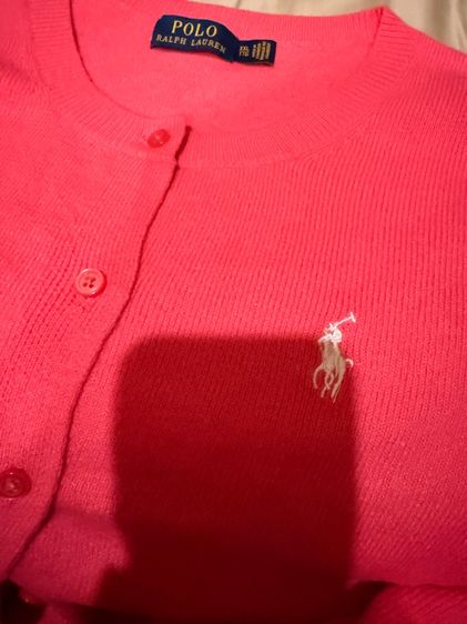 Polo Ralph Lauren คาร์ดิแกน สีชมพู สวยมากก Size XXL รูปที่ 4