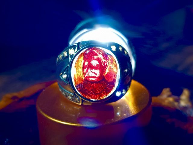 แหวนเนื้อเงินแท้หัวโกเมนแท้แกะ ร .5 เก่าโบราณงานมือแฮนด์เมดสภาพเยี่ยม รูปที่ 6