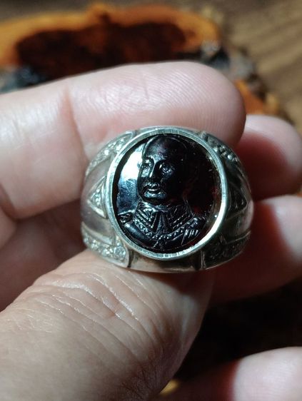 แหวนเนื้อเงินแท้หัวโกเมนแท้แกะ ร .5 เก่าโบราณงานมือแฮนด์เมดสภาพเยี่ยม รูปที่ 13