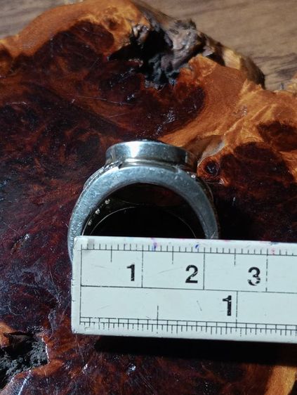 แหวนเนื้อเงินแท้หัวโกเมนแท้แกะ ร .5 เก่าโบราณงานมือแฮนด์เมดสภาพเยี่ยม รูปที่ 8