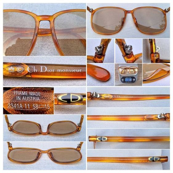 แว่นตาลักซ์ชัวรีแบรนด์ฝรั่งเศสแถวหน้าของโลก CHRISTIAN DIOR PARIS มือหนึ่ง–New Old Stock เลนส์กระจกคริสตัล–ออโต้–อิตาเลียน BARBERINI LENTE ...Authentic Vintage CHRISTIAN DIOR Handcrafted in Vienna, Austria รูปที่ 3