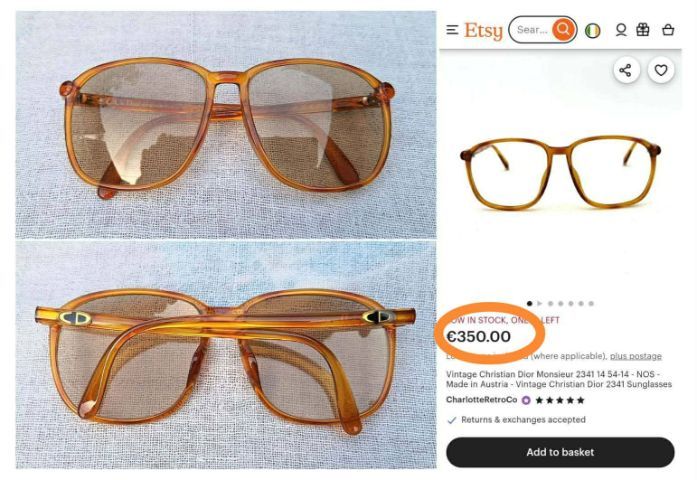 แว่นตาลักซ์ชัวรีแบรนด์ฝรั่งเศสแถวหน้าของโลก CHRISTIAN DIOR PARIS มือหนึ่ง–New Old Stock เลนส์กระจกคริสตัล–ออโต้–อิตาเลียน BARBERINI LENTE ...Authentic Vintage CHRISTIAN DIOR Handcrafted in Vienna, Austria รูปที่ 5