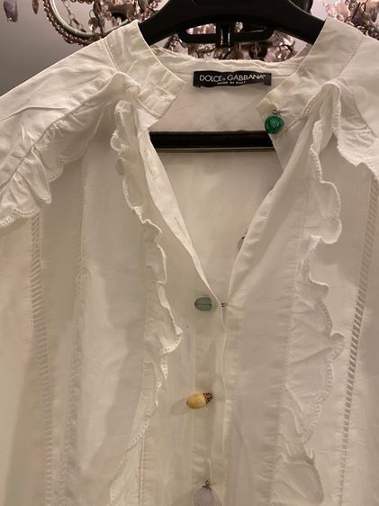 ดอร์เช่ แอนด์ กาบาร์น่า(ติดจองค่ะ) เสื้อเชิ้ตคอบัวใหญ่ สภาพใหม่เอี่ยม รูปที่ 6