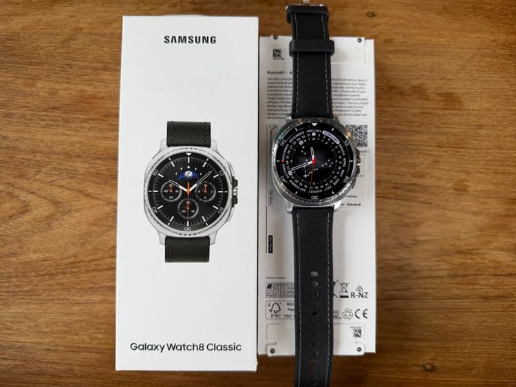 ดำ สแตนเลส Samsung Watch 8 Classics 46mm