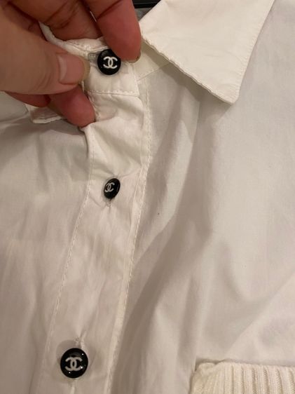 ชาแนล(ติดจองค่ะ) เชิ้ตแขนยาว สภาพใหม่เอี่ยม  รูปที่ 10