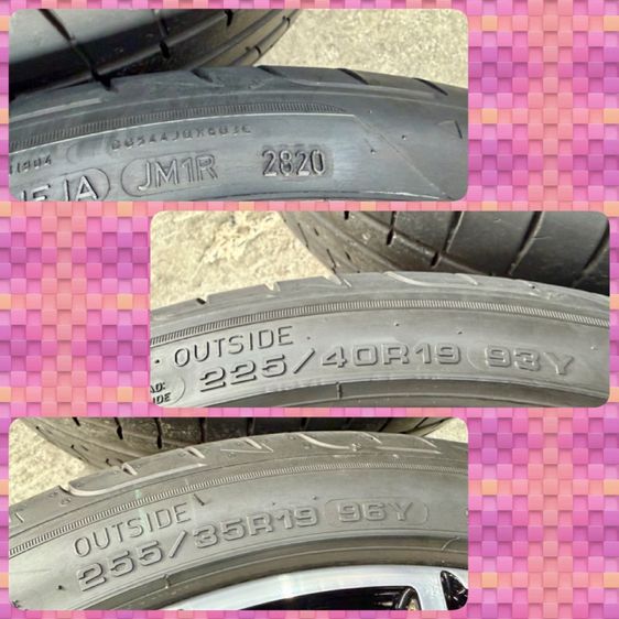 ล้อแม็ก BMW ขอบ 19” 5 รู 112 สภาพสวยถอดเก็บ หน้ากว้าง 8” ET 27  หลัง 8.5” ET 40 ยาง GOODYEAR หน้า 225-40R19 ปี 20 หลัง 255-35R19 ปี 20 รูปที่ 9