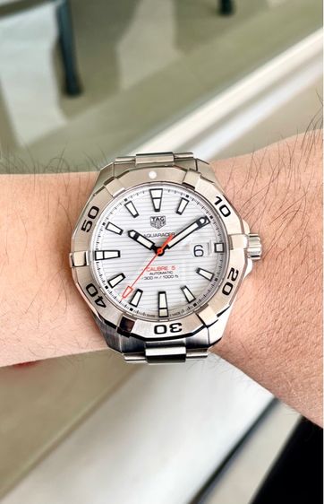 Tag heuer aquaracer white dial รูปที่ 11