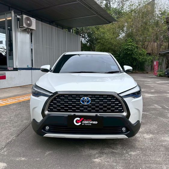Toyota Corolla Cross 2020 1.8 HEV Premium Sedan ไฮบริด ไม่ติดแก๊ส เกียร์อัตโนมัติ ขาว รูปที่ 2