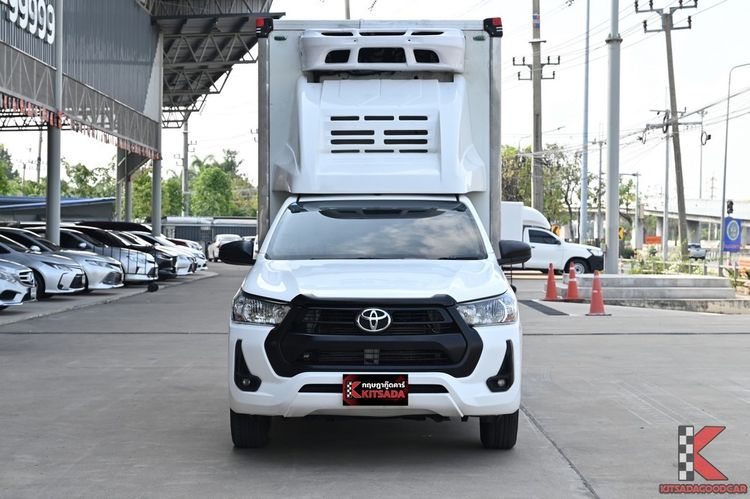 Toyota Hilux Revo 2021 2.4 Entry Pickup ดีเซล ไม่ติดแก๊ส เกียร์ธรรมดา ขาว รูปที่ 2