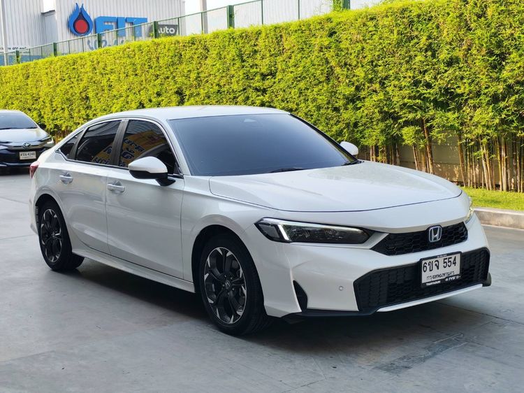 Honda Civic 2025 2.0 eHEV EL+ Sedan ไฮบริด ไม่ติดแก๊ส เกียร์อัตโนมัติ ขาว รูปที่ 2